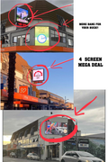 All 4 Screens MEGA Bundle Deal, 1 Week, 1 Advert every 4 Minutes, minimum.